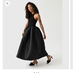 Elegant Black A-Line Dress